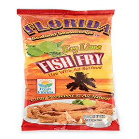 Florida Seafood Seasonings のフィッシュ フライ シーズニング - 2 パック x 10 オンス - キー ライム風味のフィッシュ バター シーズニング Fish Fry Seasoning by Florida Seafood Seasonings - 2 Pack x 10 oz - Key Lime Flavored Fi