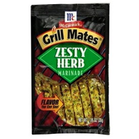 マコーミックグリルメイツゼスティハーブマリネミックス（4パック）1.06オンスパケット McCormick Grill Mates Zesty Herb Marinade Mix (Pack of 4) 1.06 oz Packets