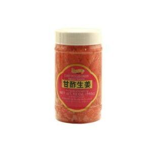 �Ð|���傤�� (���I�̊Ð|�Ђ�) - ���e�� 12 �I���X�Bby ���e Amasu Shoga (Sweet Pickled Ginger) - 12oz by Shirakiku. by Shirakiku