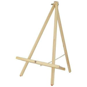 Creative Mark Thrifty Wood Tripod Display Easel Stand for ting Single Unit - Durable Light Weight, Adjustable Angle for Drawing and ting - Natural Finish - Ideal for Artist