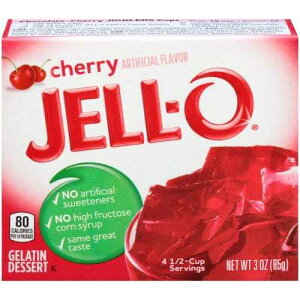 �[���[�A�[���`���f�U�[�g�A�`�F���[�i2�p�b�N�j Jell-o, Gelatin Dessert, Cherry (Pack of 2)