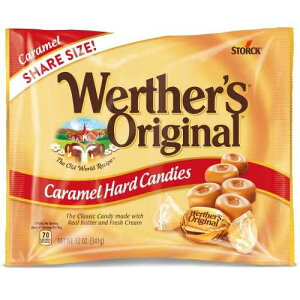Werther's �I���W�i�� �n�[�h �L�������� �L�����f�B�A12 �I���X �o�b�O Werther's Original Hard Caramel Candy, 12 Oz Bag
