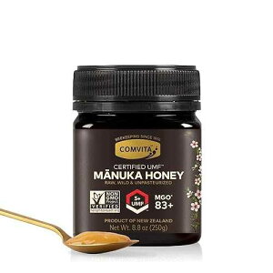 Comvita Manuka Honey UMF 5+ (MGO 83+) - Raw Manuka Honey New Zealand, Pure & Unpasteurized, Superfood for Immune Health, Use in Tea, Wild, Monofloral, Non-GMO - 250g (8.8 oz)
