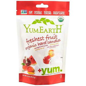 Yummy Earth �I�[�K�j�b�N �L�����f�B �h���b�v�A�V�N�ȃt���[�c�A3.3 �I���X �o�b�O (�p�b�P�[�W�͈قȂ�ꍇ������܂�) (6 �p�b�N) YumEarth Yummy Earth Organic Candy Drops, Freshest Fruit, 3.3-Ounce Bags ( Pac