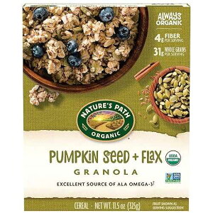 ???? ?? ??? ??? + ??? ????, 11.5 ?? (1? ?) Nature's Path Organic Pumpkin Seed + Flax Granola, 11.5 Ounce (Pack of 1)