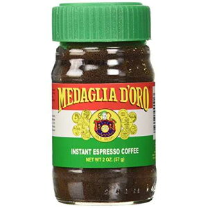 Medaglia D'Oro Instant Espresso, Dark Roast Coffee, 2 oz (Pack of 6 Jars)