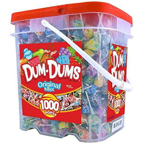 �_���_���Y �I���W�i���|�b�v�X 1000������o�P�c Dum Dums Dum-Dum Pops 1,000 Count Bucket - Assortment of Original Mix Suckers, Lollipop Case for Classroom, Work, Events - Bulk Candy for Any Occasion
