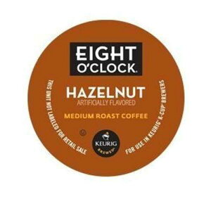 Eight O'Clock �R�[�q�[ �w�[�[���i�b�c �u�����h K �J�b�v - 120 �{�b�N�X Eight O'Clock Coffee Hazelnut Keurig Single-Serve K-Cup Pods, Medium Roast Coffee, 120 Count