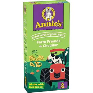 Annie's Homegrown Annie's Farm Friends and Cheddar, Made with Real Cheese and Organic Pasta, 6 oz