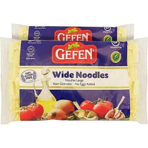 Gefen Gluten Free Wide Noodles 9oz (2 Pack) / No Eggs Added / Large Noodles