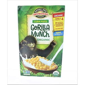 Envirokiz �I�[�K�j�b�N �V���A�� �L�b�h �S���� �}���`�A3 �p�b�N Envirokidz Organic Cereal Kid Gorilla Munch, Pack of 3