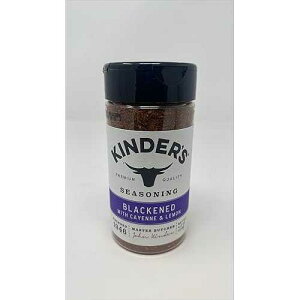 Kinders Cali's Blackened BBQ Rub 5�I���X - �P�[�X: 1 Kinder's Blackened with Cayenne and Lemon Seasoning, 4.2 Ounce