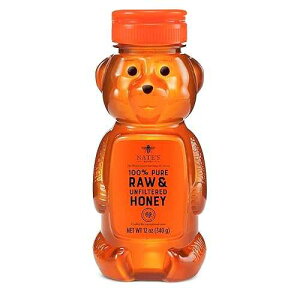 ??? 100% ??, ? & ???? ?? ? - ?? ??? ??? ?, 340?? ? ? ? Nate's Honey Nate's 100% Pure, Raw & Unfiltered Honey - Award-Winning Taste, 12oz. Honey Bear Bottle