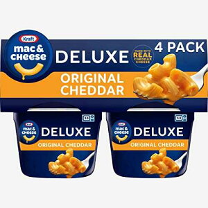 Kraft Mac & Cheese Kraft Deluxe Mac and Cheese, 4 Cups, for Easy Dinner or Dinner Sides, Original Flavor, No Artificial Flavors or Dyes, 2.39 oz
