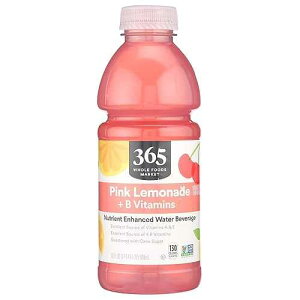 365 by Whole Foods Market, Nutrient Enhanced Water, Pink Lemonade + B Vitamins, 20 Fl Oz