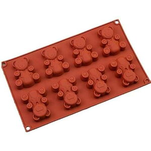 FantasyDay Premium Non-Stick Love Bear Chocolate Mold Silicone Baking Candy Molds for Your Birthday Cake, Soap, Bread, Cookie, Muffin, Brownie, Cornbread, Cheesecake, Panna Cotta, Pudding, Jello Shot