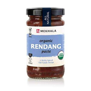 Mekhala �I�[�K�j�b�N �O���e���t���[ �����_�� �y�[�X�g �`���\�[�X �����p 3.53�I���X (1�p�b�N) Mekhala Organic Malaysian Rendang Cooking Paste. VEGAN. GLUTEN-FREE. NO ADDED SUGAR. Versatile. HOT (3.53oz)