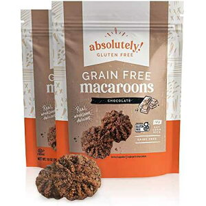 Absolutely Gluten Free Coconut Macaroons With Chocolate Drizzle, Grain Free, 10 Ounces (Pack Of 2)
