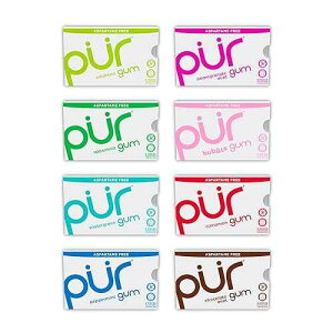 PUR ? ??? ??? (???? ??), ???? ??? + ??? ???, ?? & ?? ??? - ?? ? ?, ????? ?, 9?? (8? ?) PUR Gum | Aspartame Free Chewing Gum | 100% Xylitol | Natural Flavored