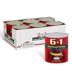 6 in 1 ��ނ��O���E���h�g�}�g �G�N�X�g���w�r�[�s���[���A105 �I���X�� (6 �ʃP�[�X) KraftHeinz 6 in 1 Peeled Ground Tomato Extra Heavy Puree, 6 lbs (Pack of 6)