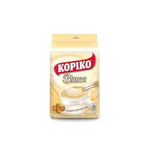 Kopiko Blanca Instant Coffee Mix Authentic Indonesian Volcanic Coffee Delicious Creamy Instant Coffee with Tempting Aroma (1.06 OZ/30gr x 10 Coffee Sticks)