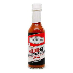 Adoboloco KoloheKid Hot Sauce 5oz - Ghost Peppers & Hawaiian Chili Peppers - Bold Heat Level 05/10 - Seen on Hot Ones - All Natural, Made in USA