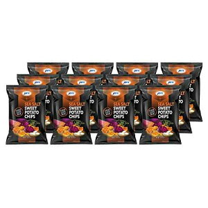 Jans Sea Salt Cassava Chips, Gluten Free, Non-GMO, Savory Sea Salt Cassava Yam Snack, Vegan Snack Alternative, Thin Sliced Root Chips, 3 Oz Per Bag (Pack of 12)
