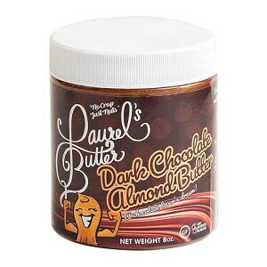 Laurel's Butter Laurel�fs Dark Chocolate Almond Butter ? High Protein Nut Butter - Flavored Nutella Spread ? Low Carb Butter ? Gluten & Preservatives Free ? Omega 3�fs ? Non-GMO - No Added Sugar Butter - (8 O