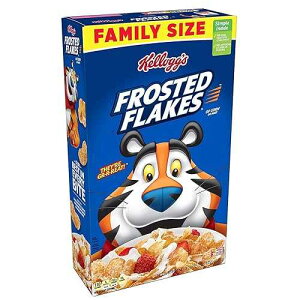 Kellogg's �t���X�g�t���[�N�A���H�p�V���A���A�����b�A�t�@�~���[�T�C�Y�A24 �I���X (24 �I���X (2 �p�b�N)) Kellogg's Frosted Flakes, Breakfast Cereal, Fat-Free, Family Size, 24 oz (24 Ounce (2 pack))