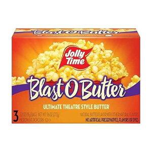 �W�����[�^�C�� �u���X�g �I �o�^�[ �d�q�����W �|�b�v�R�[�� (2�p�b�N) Jolly Time T Blast O Butter Microwave Popcorn, 3.2 Ounce (Pack of 3)