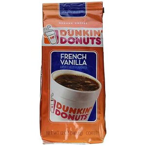 �_���L���h�[�i�c �t�����`�o�j���O���E���h�R�[�q�[�A12�I���X Dunkin' Donuts French Vanilla Ground Coffee, 12 oz