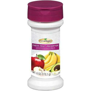 Mrs. Wages Fresh Fruit Preserver, Protects Color & Flavor in Fruits, Prevents Browning, Use on Fresh, Frozen or Canned Fruit, Shaker Bottle for Easy Use, 6 Oz Shaker Bottle (Pack of 6)