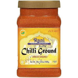 Rani Chilli Powder (Mirchi) Ground Indian Spice 32oz (2lbs) 908g Bulk PET Jar ~ All Natural / Salt-Free / Vegan / No Colors / Gluten Friendly / NON-GMO / Kosher / Indian Origin Rani Brand Authentic Indian Products