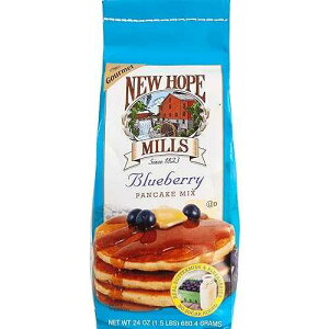 New Hope Mills New Hope Mills �~�b�N�X�A�u���[�x���[ �p���P�[�L �~�b�N�X�A24 �I���X �o�b�O�A1.5 �|���h Blueberry Pancake Mix by New Hope Mills Bursting with Real Blueberries for Irresistible Breakfasts! - 1.5 lbs