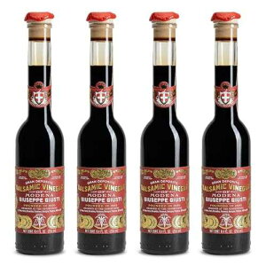 Giusti Balsamic Vinegar of Modena IGP ? 3 Gold Medals Gran Deposito, Matured, Thick & Balanced Authentic Italian Gourmet Aceto Balsamico di Modena IGP, Made in Italy ? 8.45 fl oz (250 ml) - Pack of 4