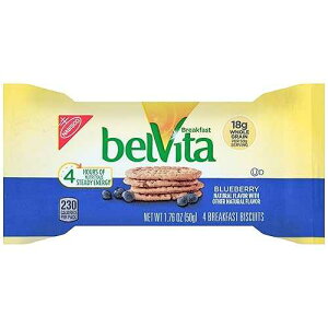 Belvita �u���b�N�t�@�X�g�o�[�A�u���[�x���[�A1.76 �I���X (64 �p�b�N) Belvita Breakfast Bar, Blueberry, 1.76 Ounce (Pack of 64)