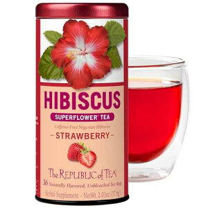 The Republic of Tea - Hibiscus Strawberry Tea, 36 Tea Bags, Herbal Blend, Caffeine Free, Gluten Free The Republic of Tea Hibiscus Strawberry Tea, 36 Tea Bags, Herbal Blend, Caffeine Free, Gluten Free