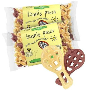 Pastabilities - �e�j�X�p�X�^ - 14 �I���X (2����) Pastabilities Fun Shaped Pasta for Kids - Tennis Pasta - Racket Sport Theme, Non-GMO Natural Wheat Pasta, All-Natural, Kosher Certified, Made in the USA, (2 Pack,