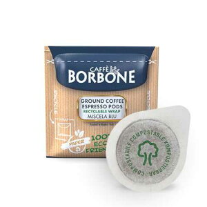Caffe Borbone Espresso Paper Pods, Blue Blend, Balanced and Full-Bodied, Medium Roast ESE Pods, Authentic Italian Espresso - 50 Count