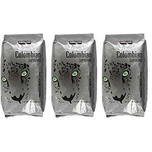 �J�[�N�����h �V�O�l�`���[ �R�����r�A �X�v���� �S���R�[�q�[�A3 �|���h (3 �p�b�N) Kirkland Signature Colombian Supremo Whole Bean Coffee, 3 Pound (3 Pack)