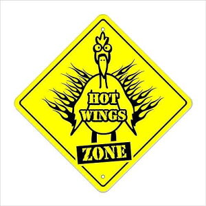 Wings Crossing Sign Zone Xing / Indoor/Outdoor / 17 Tall Buffalo hot Sauce Chicken Wing Spicy Restaurant bar Takeout Food SignMission Wings Crossing Sign Zone Xing / Indoor/Outdoor / 17 Tall Buffalo hot Sauce Chicken