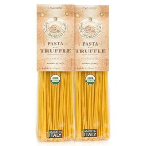 Morelli Truffle Tagliolini Italian Pasta - Gourmet Organic Pasta Handmade in Small Batches, Imported Italian Noodles Made With Durum Wheat Semolina - 8.8 ounce / 250 g (2 Pack)