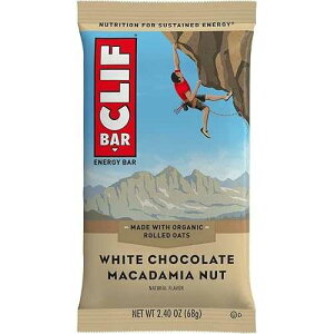 Clif Bar �N���t�o�[ �z���C�g�`���R���[�g�}�J�_�~�A 12 �p�b�N �t���[�T�C�Y Clif Bar Clifbar 12 Pack White Chocolate Macadamia, One Size