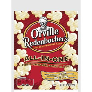 Orville Redenbacher's All-In-One Popcorn Kit, with Kernels, Coconut Oil & Salt, for 6oz. Popcorn Machine, 8oz. (Pack of 36)