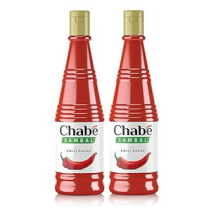 Chabe Sambal Chili�AChabe �z�b�g�\�[�X�A�r�[�K���X�C�[�g�`���A10.9 �t�ʃI���X (2 �p�b�N) Chabe Sambal Chili Hot Sauce, 10.9 Oz (Pack of 2), Spicy Sriracha Style, No MSG, Gluten Free, Vegan, Made with Chili & Garl