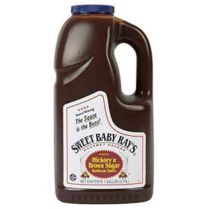 Sweet Baby Ray's �q�b�R���[ & �u���E�� �V���K�[ BBQ �o�[�x�L���[ �\�[�X - 1 �K���� Sweet Baby Ray's Hickory & Brown Sugar BBQ Barbecue Sauce - 1 Gallon