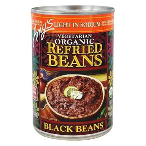 Amy's �I�[�K�j�b�N��i�g���E�����t���C�h�u���b�N�r�[���Y�A15.4�I���X Amy's Organic Low Sodium Refried Black Beans, 15.4 OZ