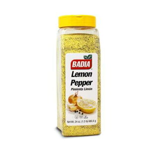 �o�f�B�A�y�b�p�[�������A24�I���X Badia Lemon Pepper Seasoning, 24 oz - Pepper, Garlic & Onion, Zesty Citrus Blend for Chicken, Seafood & Vegetables