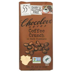 Chocolove - �_�[�N�`���R���[�g�o�[�R�[�q�[�N�����` - 3.2 �I���X Chocolove - Dark Chocolate Bar Coffee Crunch - 3.2 oz.