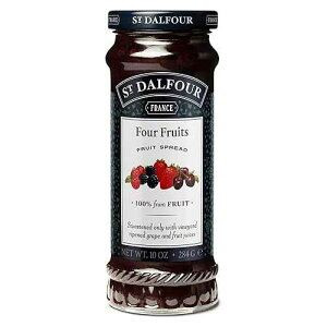 �Z���g �_���t�H�[ - �Z���g �_���t�H�[ �t�H�[ �t���[�c �v���U�[�u (6 �p�b�N) St. Dalfour Four Fruits Spread 6 Pack, 100% from Fruit, No Cane Sugars, No Corn Syrups, 10 oz Jars